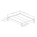Munich - Full Platform Bed 54'' -- Pure White