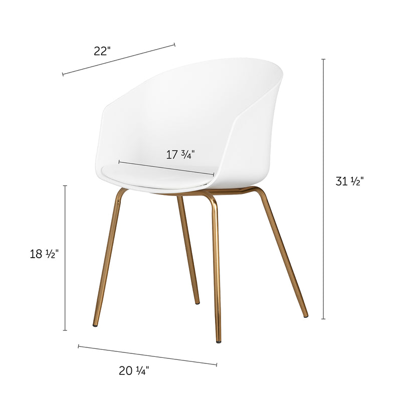 Flam - Chair with Metal Legs