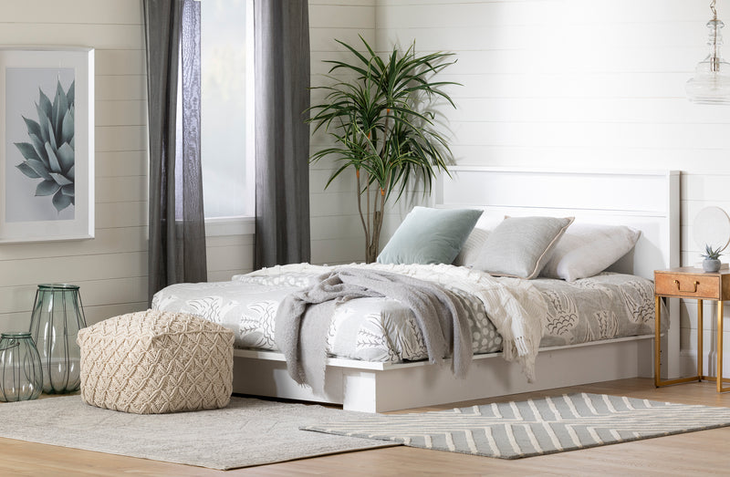 Tête de lit double/queen 54"/60" Holland - Blanc solide