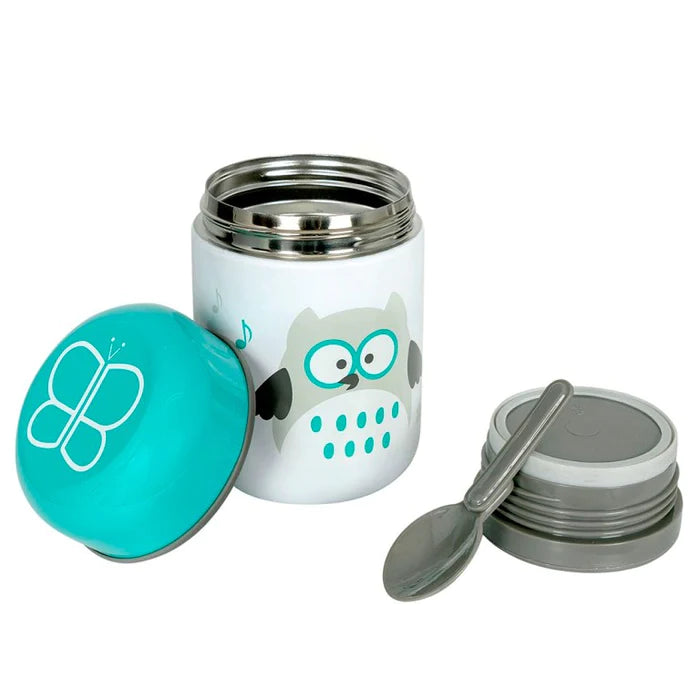Foöd - Thermal container for food with spoon-Lime