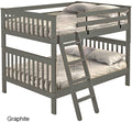 Lit superposé 54''/54'' Mission - Graphite — Crate Designs