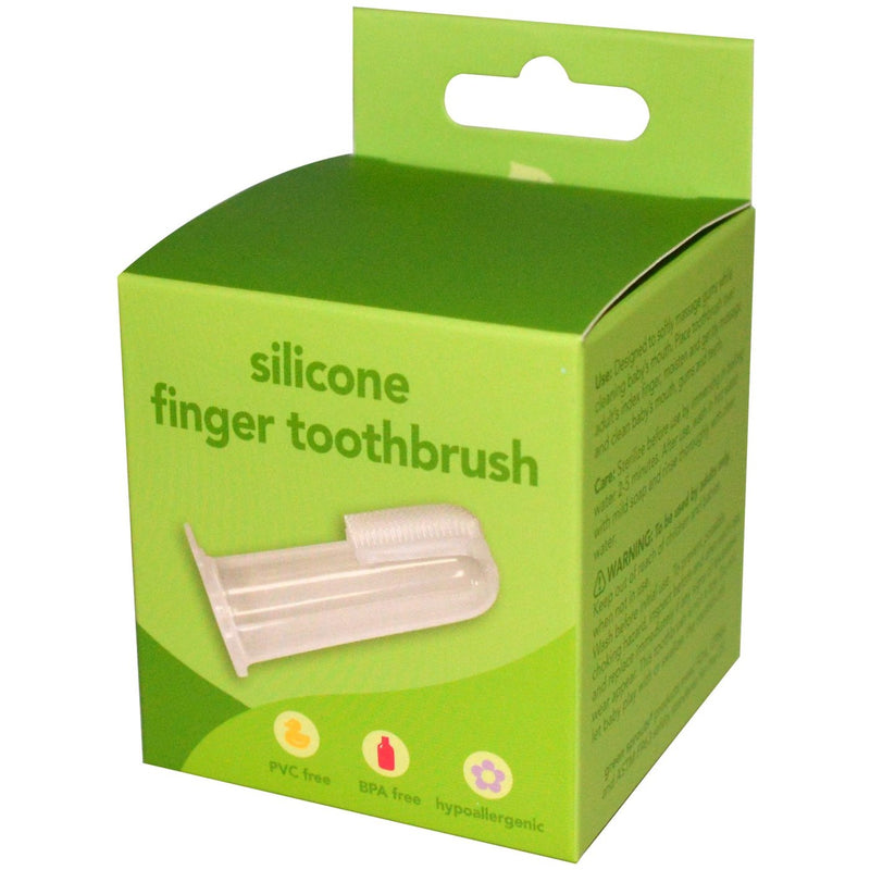 Silicone finger toothbrush