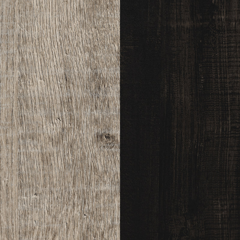 6-Drawer Double Dresser  Londen Weathered Oak and Ebony 12229