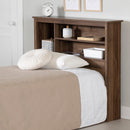 Tête de lit bibliothèque simple 39" Yodi - Noyer naturel