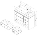 Angel - 6-Drawer Changing Table -- Pure White