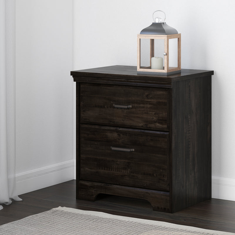 2-Drawer Nightstand  Versa Weathered Oak 9066060