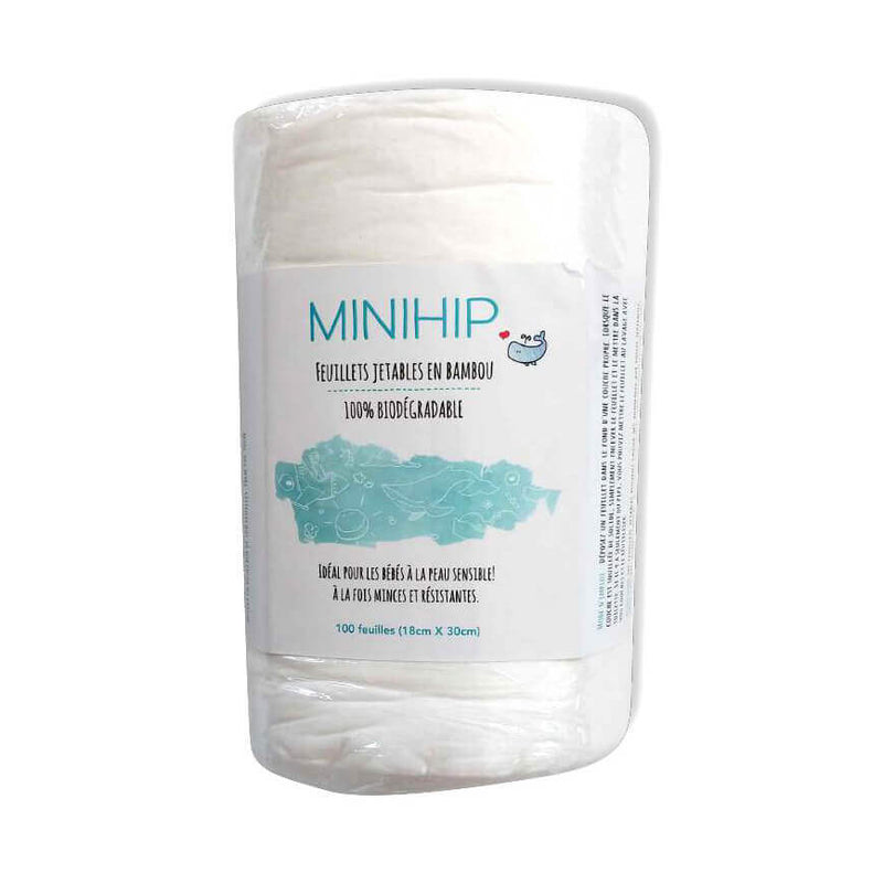 MiniHip Flushable Liners Pack of 100