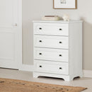 Commode 4 tiroirs Hazen -Pin blanc
