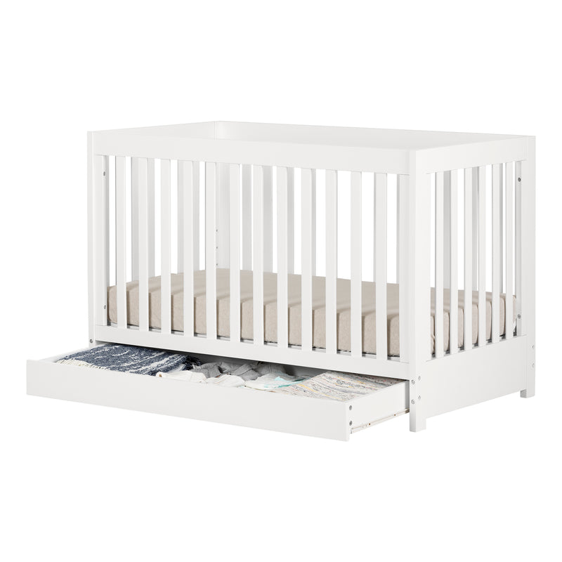 Crib with Drawer  Yodi White 12309