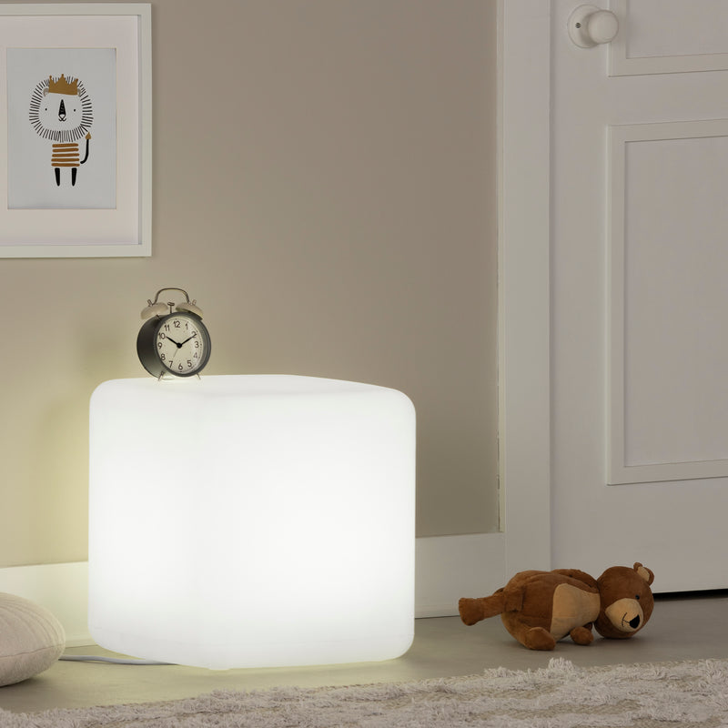 Sweedi - Bedside table with light - White