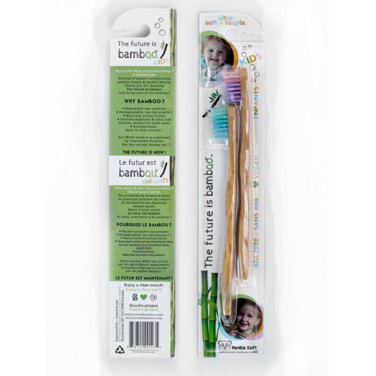 Bamboo Toothbrush - Child - Pack of 2