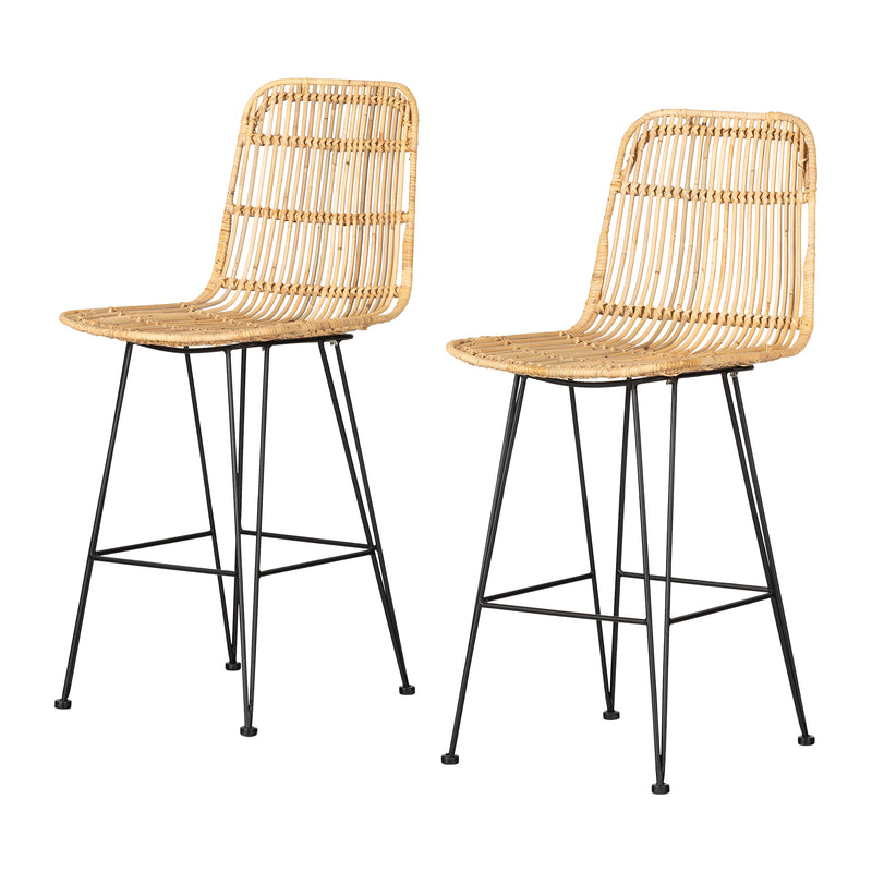Balka - Set of 2 rattan stools