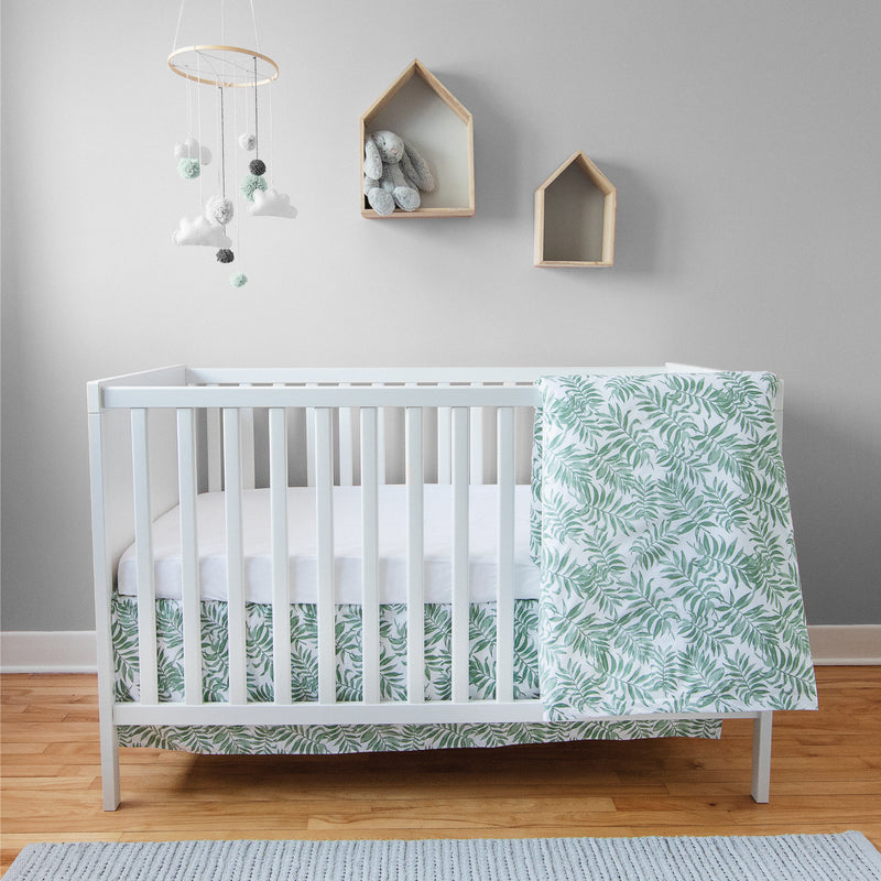 4 pieces crib set - yellow diamond