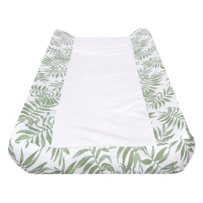 Housse pour matelas à langer - Tropical vert