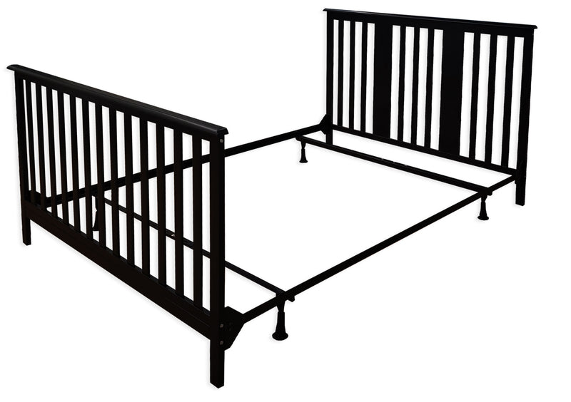 Lit de bébé convertible 4 en 1 N500 - Noir