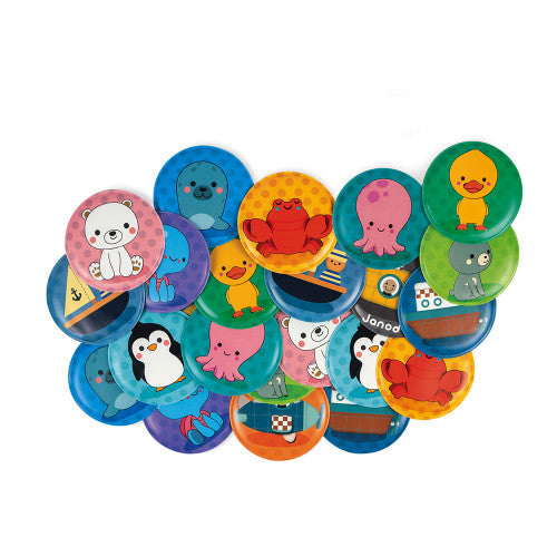 Jeu de mémoire pour le bain