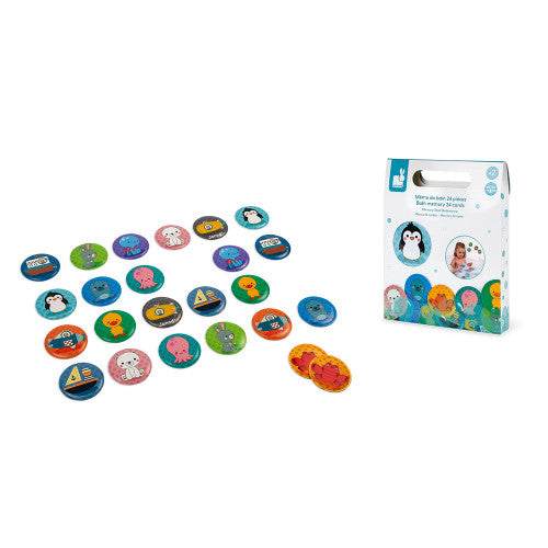 Jeu de mémoire pour le bain