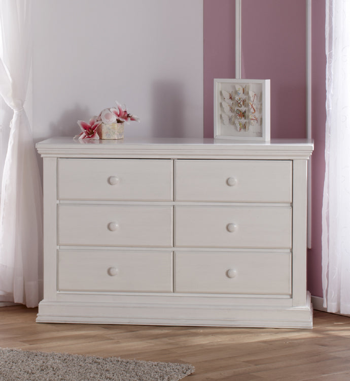 Crib and Dresser Modena Collection Vintage White