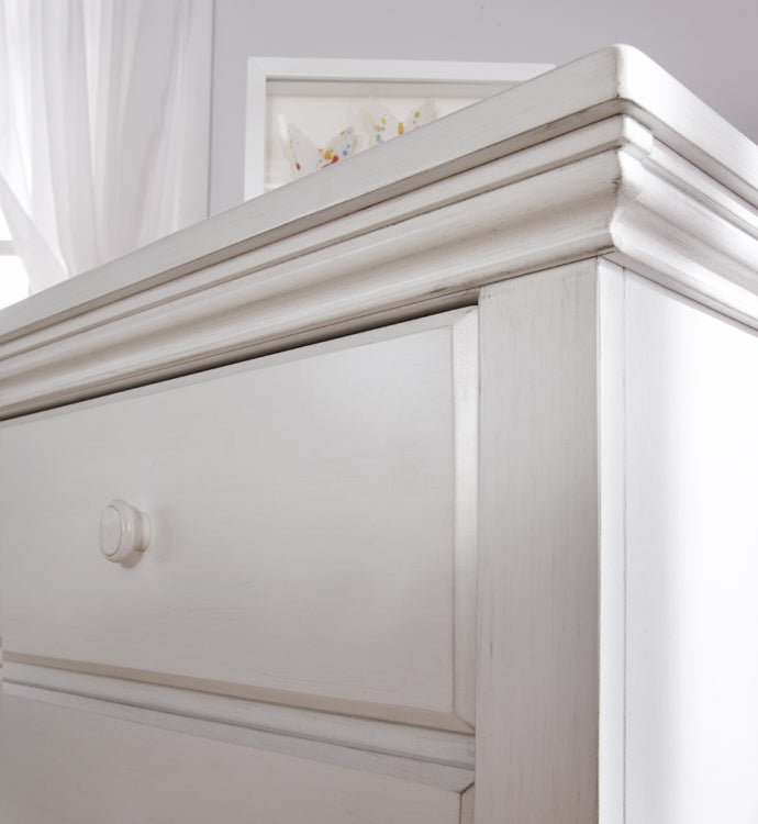 Bureau double 6 tiroirs Modena - Vintage White