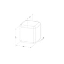 Sweedi - Bedside table with light - White