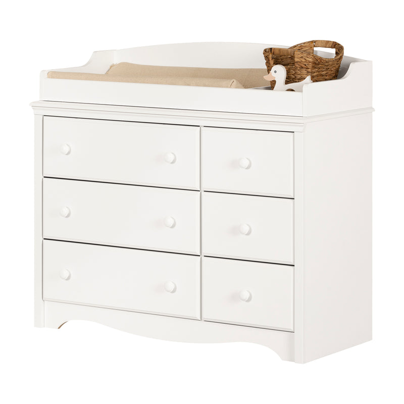 Angel - 6-Drawer Changing Table -- Pure White