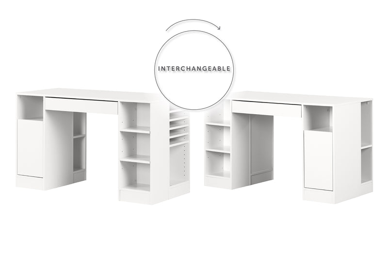 Table de travail Crea - Blanc solide