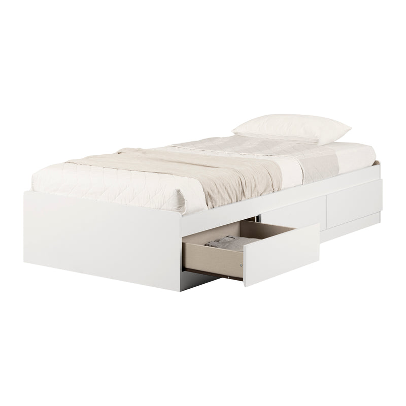 Step One - Mates bed 3 drawers Simple 39'' -- Pure white