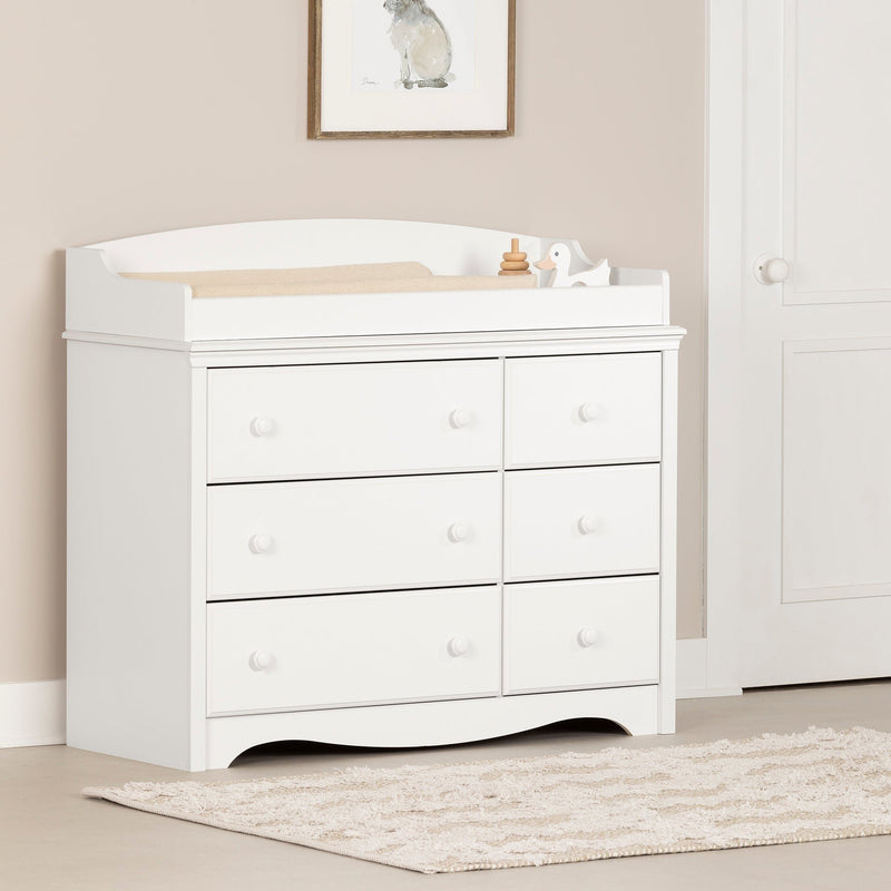 Angel - 6-Drawer Changing Table -- Pure White