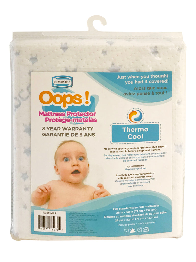 Oops Crib Mattress Protector - Thermo Cool