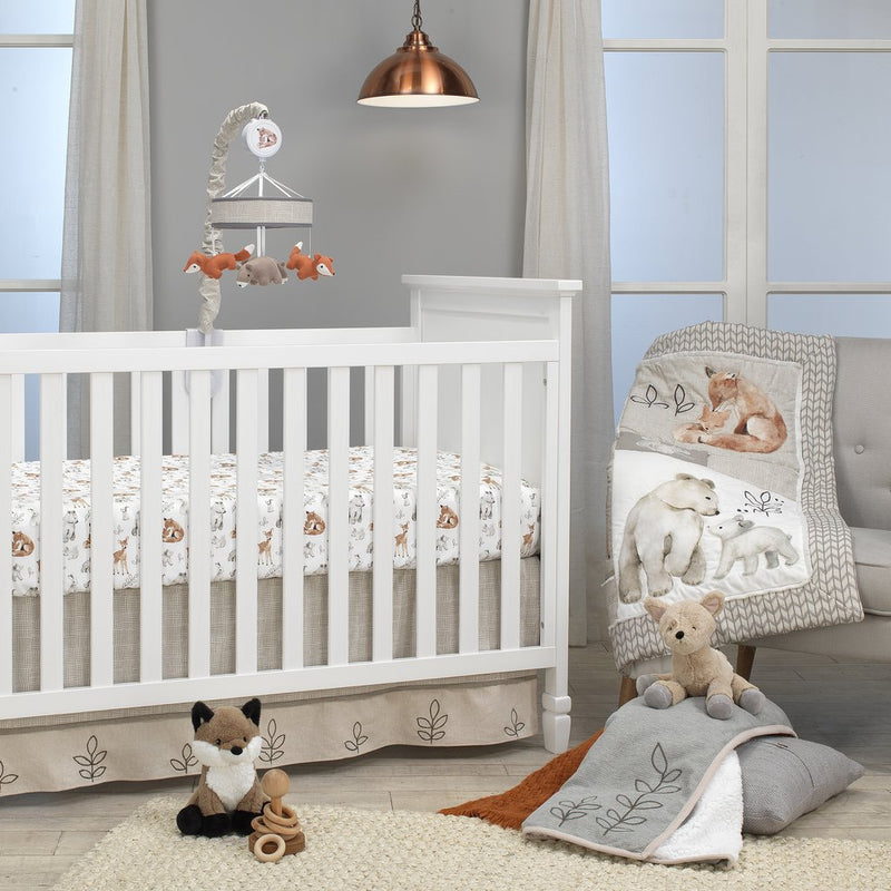 Painted Forest 4-Piece Crib Bedding Set