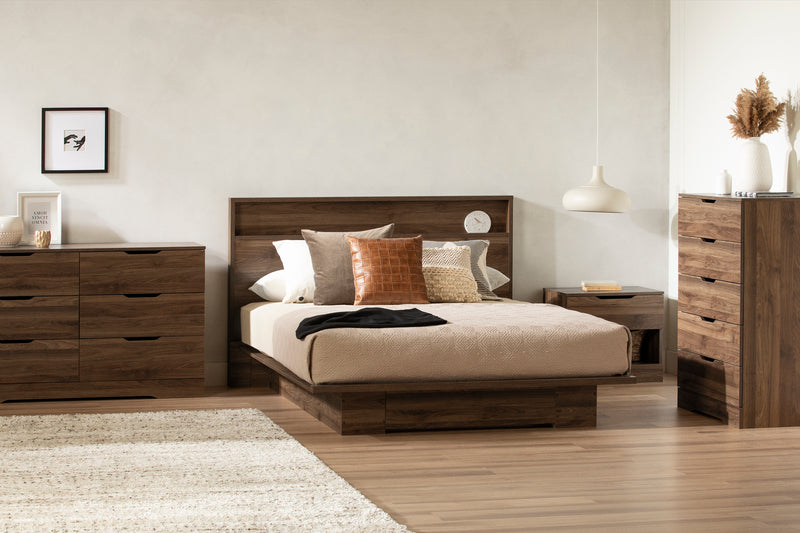 6-Drawer Double Dresser  Holland Natural Walnut 11281
