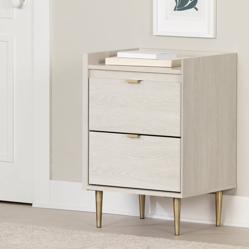 Hype - 2 Drawer Bedside Table -- Winter Oak