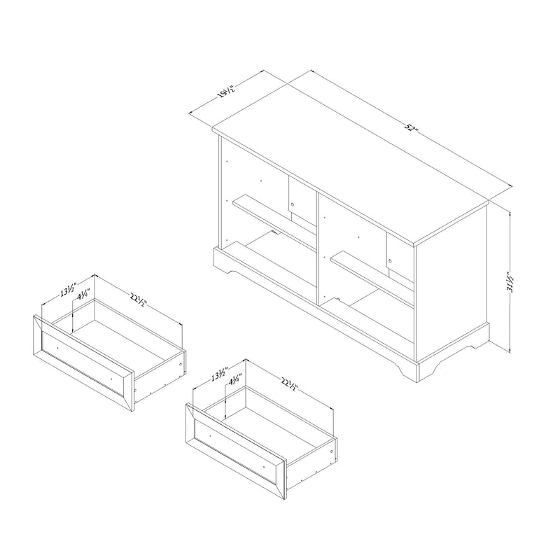 Commode double Hazen - Chêne d'automne