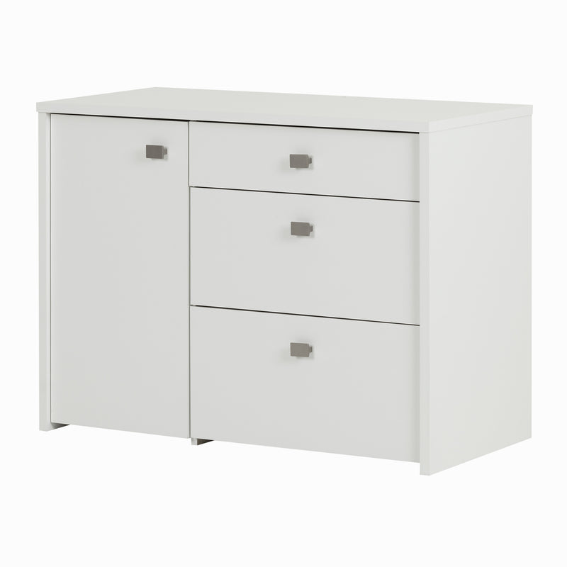 Storage Unit with File Drawer  Interface Pure White 10538