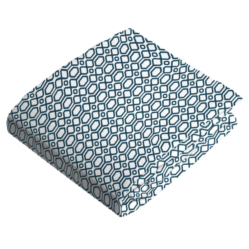 Crib Sheet | Navy Octagon