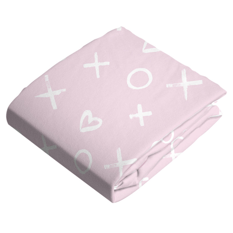 Drap contour pour lit de bébé - XO Rose