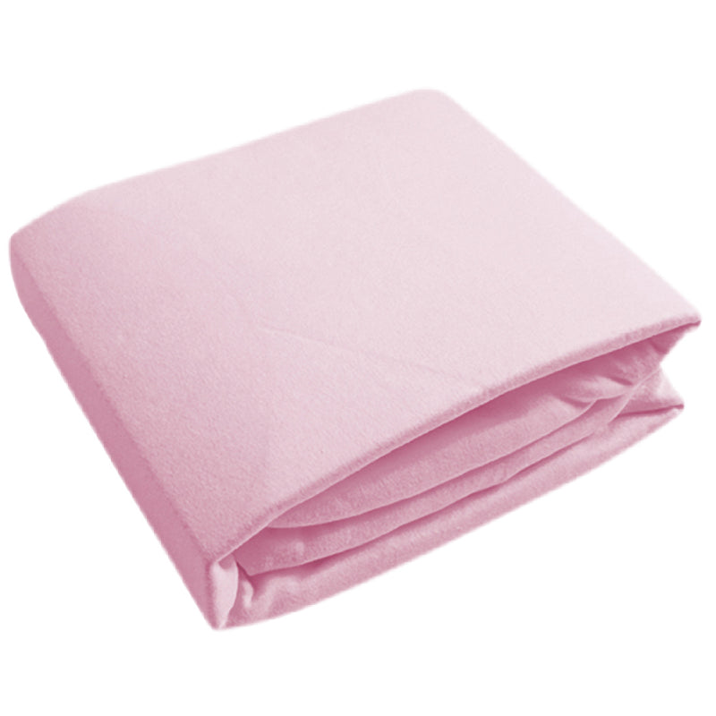 Drap contour pour lit de bébé - Rose