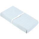 Housse pour matelas à langer avec ouverture pour sangles - Octogone Bleu