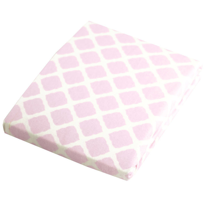 Changing Pad Cover | Lattice Pink