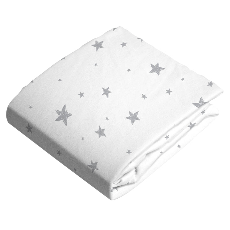 Changing Pad Cover| Grey Scribble Stars