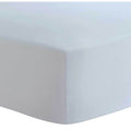 Drap contour pour lit de bébé percale - Bleu — Kushies Baby
