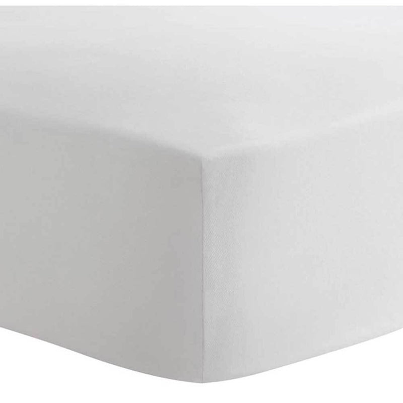 Crib fitted Sheet - Percale - White