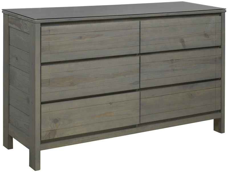 WildRoots 6 drawers Desk - Storm