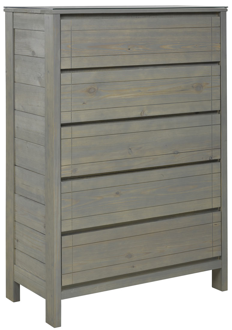 WildRoots 5 drawers Chest - Storm