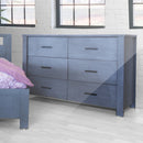 Bureau 6 tiroirs Abby - Granite