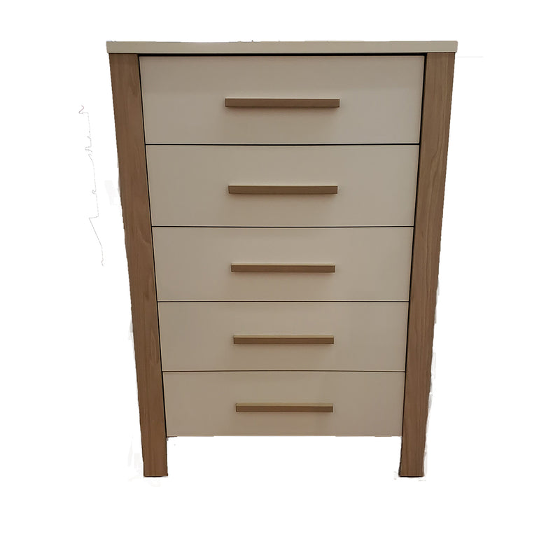  Chest of 5 drawers - White and Harvest
