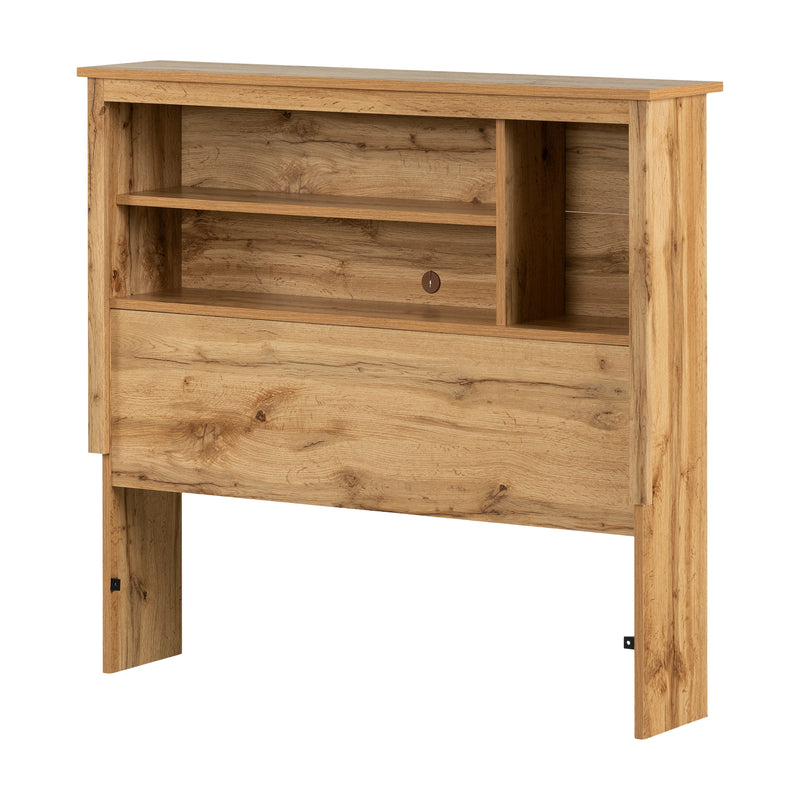 Tête de lit bibliothèque simple 39" tassio -Chêne nordique