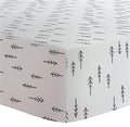 Drap contour pour lit de bébé en coton organique - Flèches noires — Kushies Baby