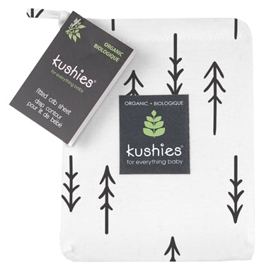 Organic Jersey Crib Sheet - Black arrow