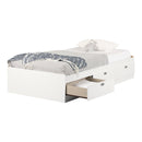 Lit matelot 3 tiroirs simple 39" Spark - Blanc solide